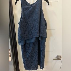 Betsey Johnson Dress Navy Lace Size 8